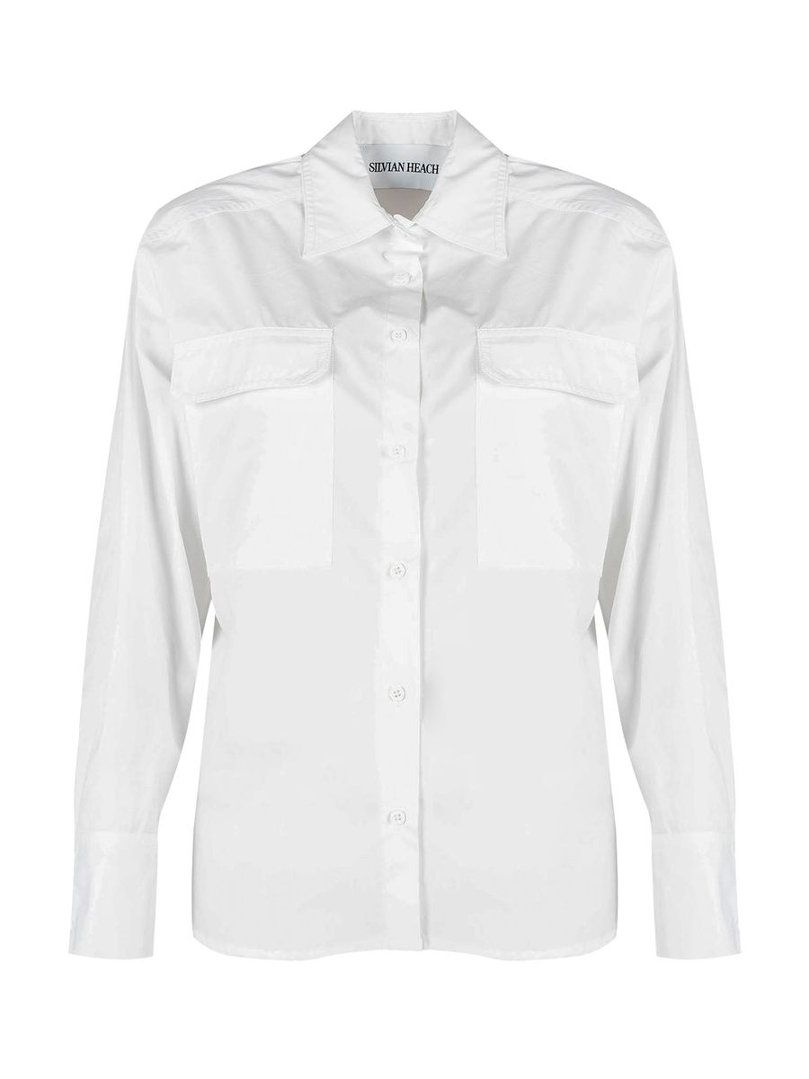 Oversize-Baumwollhemd im Utility-Stil
