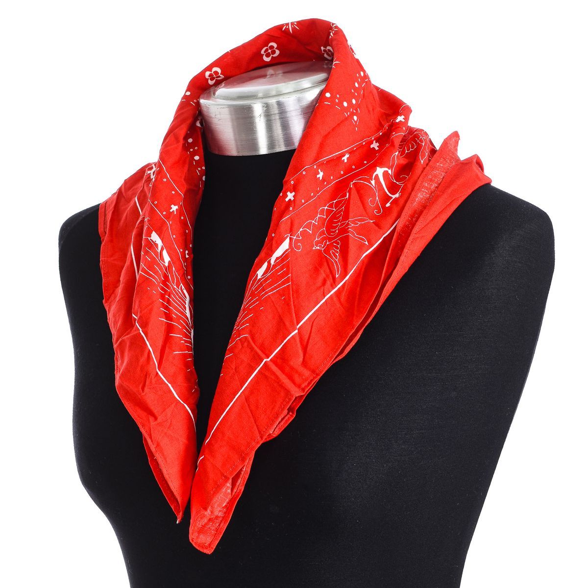 Bedrucktes Baumwoll-Bandana-Halstuch
