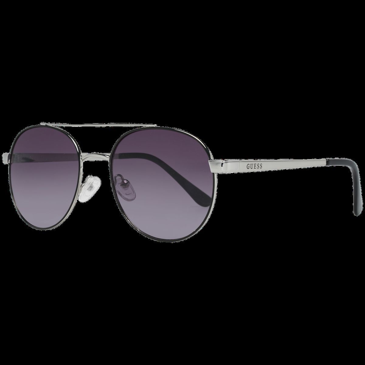 Ovale Metall-Sonnenbrille mit Doppelsteg