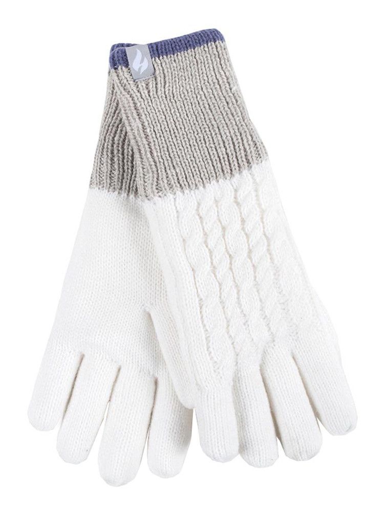 Warme Zopfstrick Thermohandschuhe