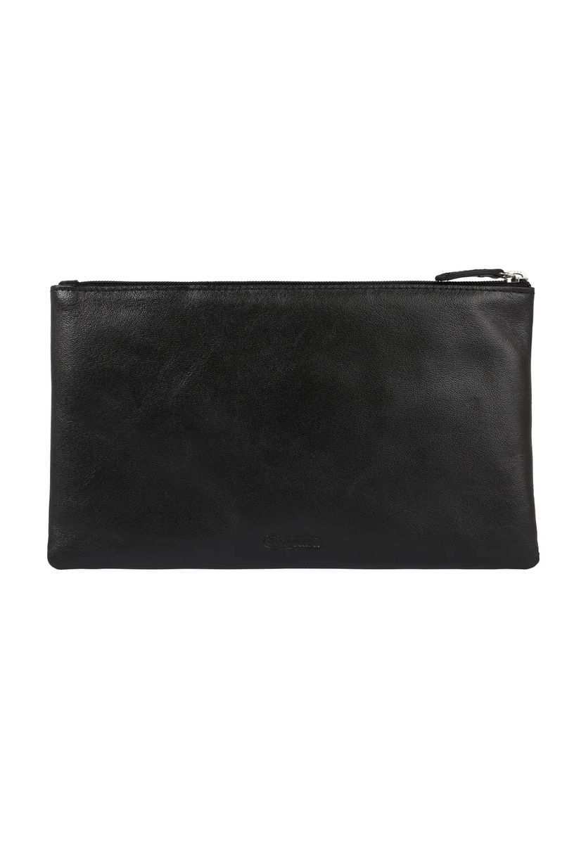 Minimalistische Echtleder-Tasche mit Reißverschluss