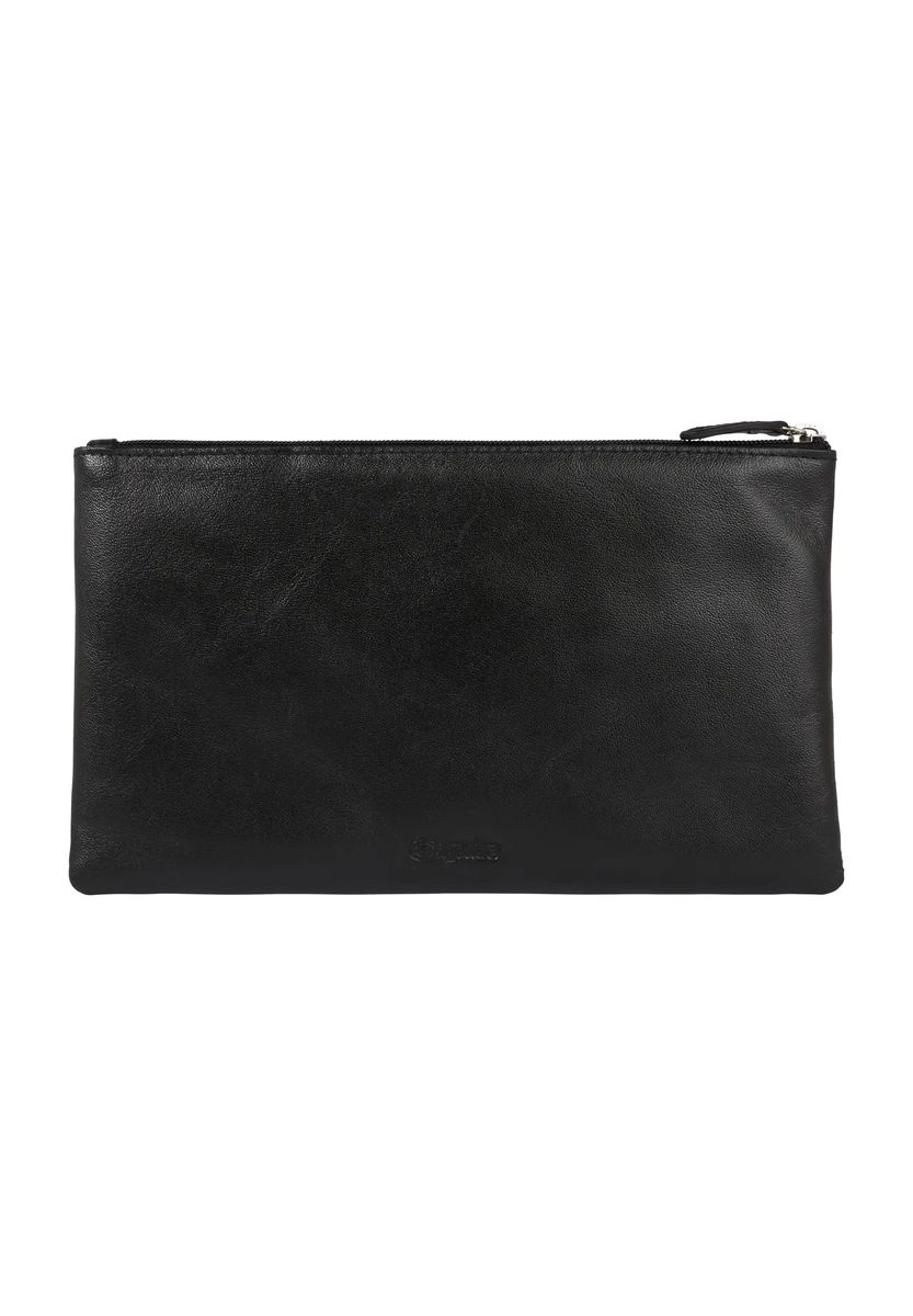 Minimalistische Echtleder-Tasche mit Reißverschluss