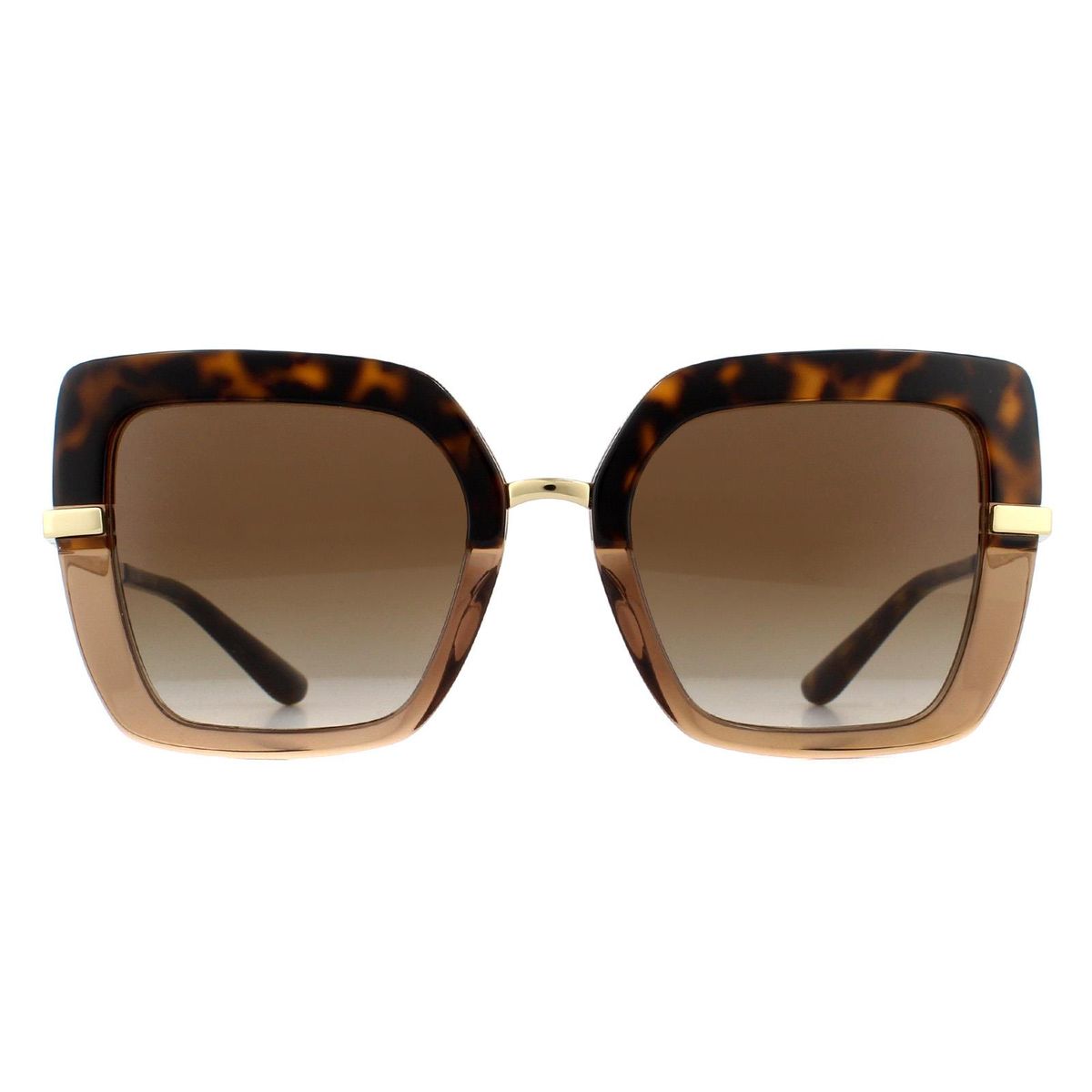Zweifarbige Sonnenbrille in Quadratform