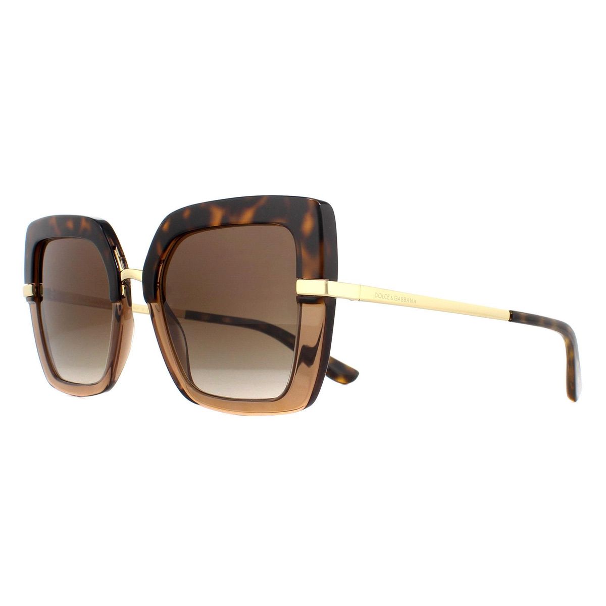 Zweifarbige Sonnenbrille in Quadratform