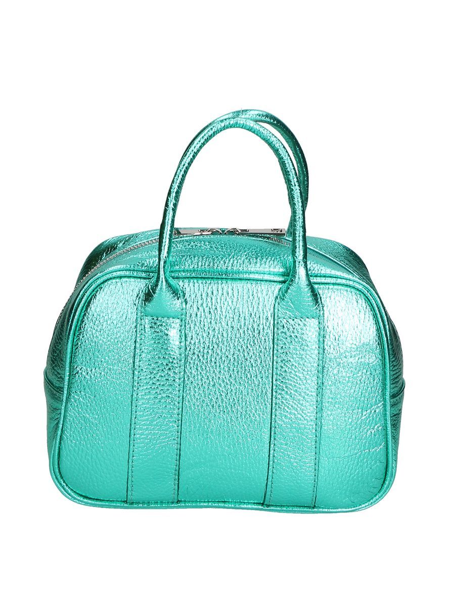 Mini-Bowlingtasche aus laminiertem Leder