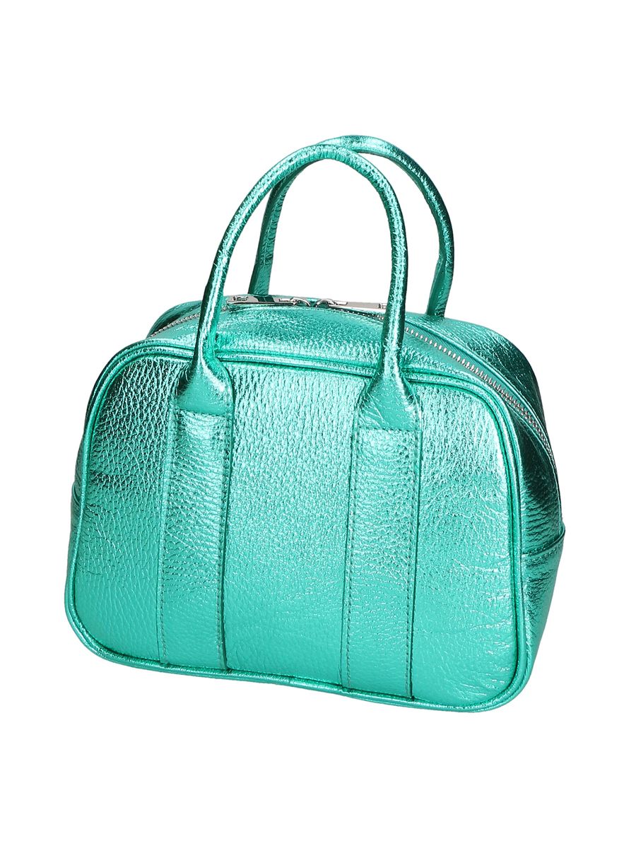 Mini-Bowlingtasche aus laminiertem Leder