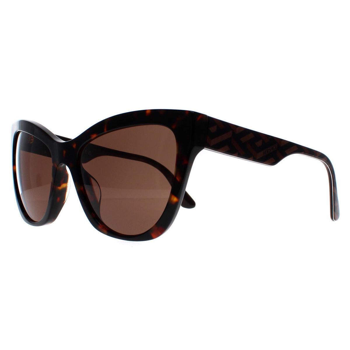 Markante Cat-Eye-Sonnenbrille in Havanna-Optik