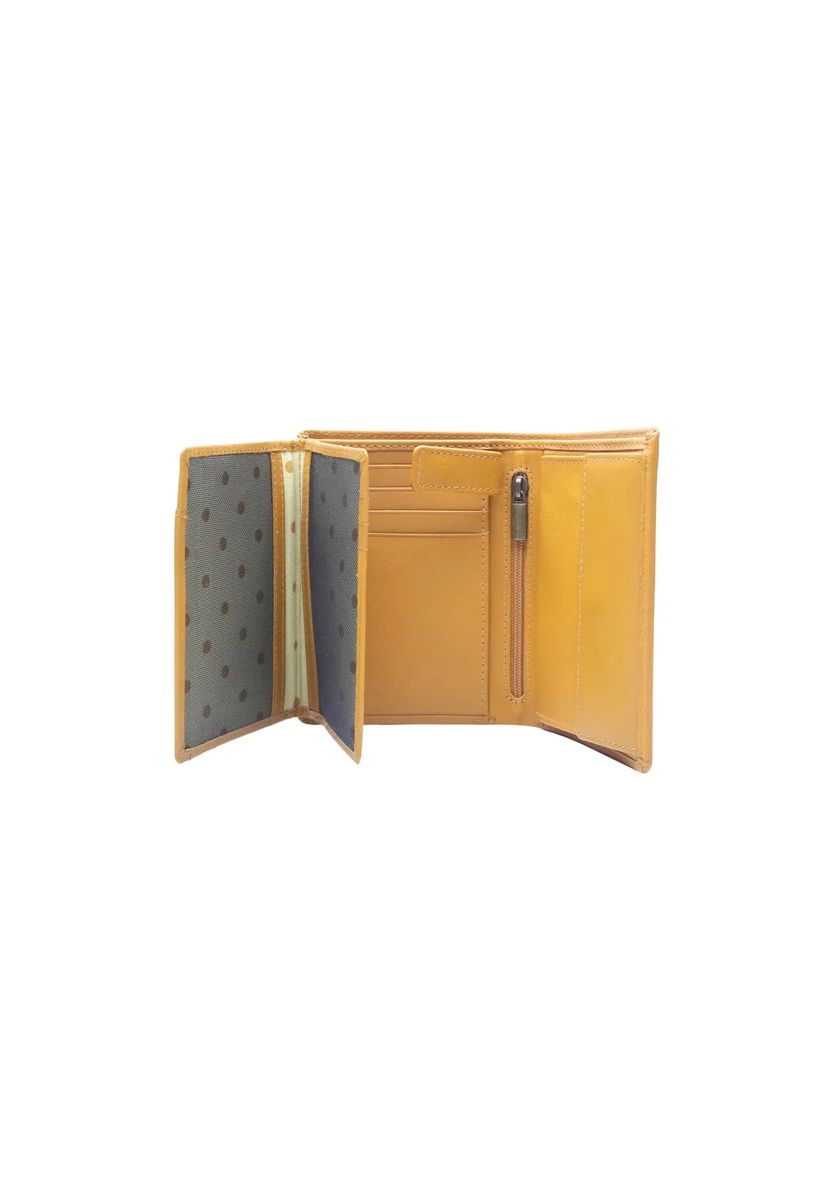 Elegante Ledergeldbörse im Hochformat