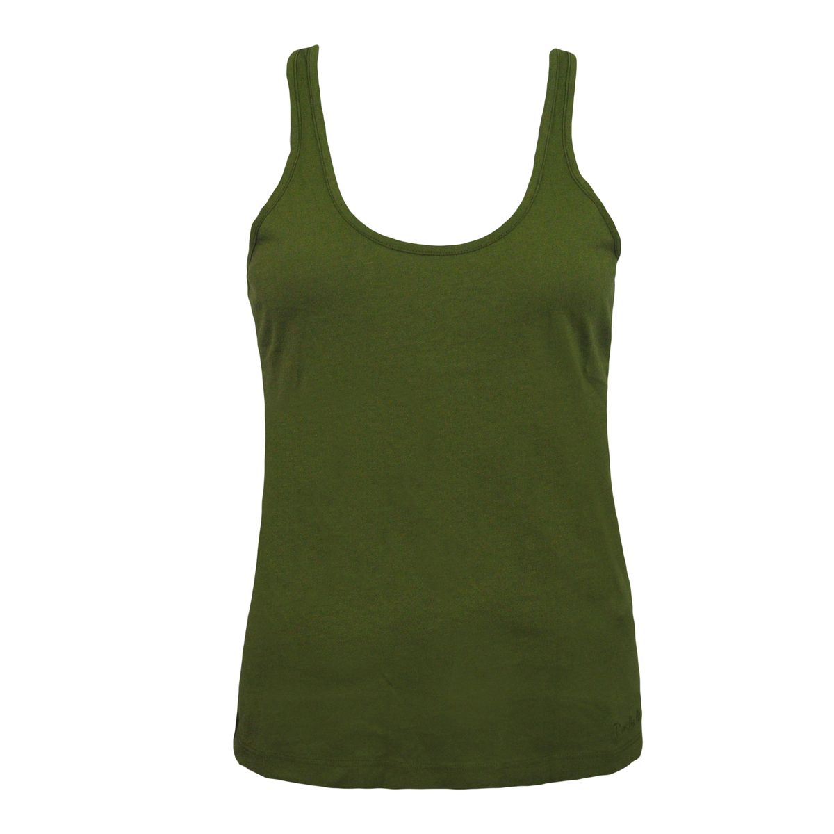 Tanktop mit Rundhalsausschnitt und Seideneinsatz