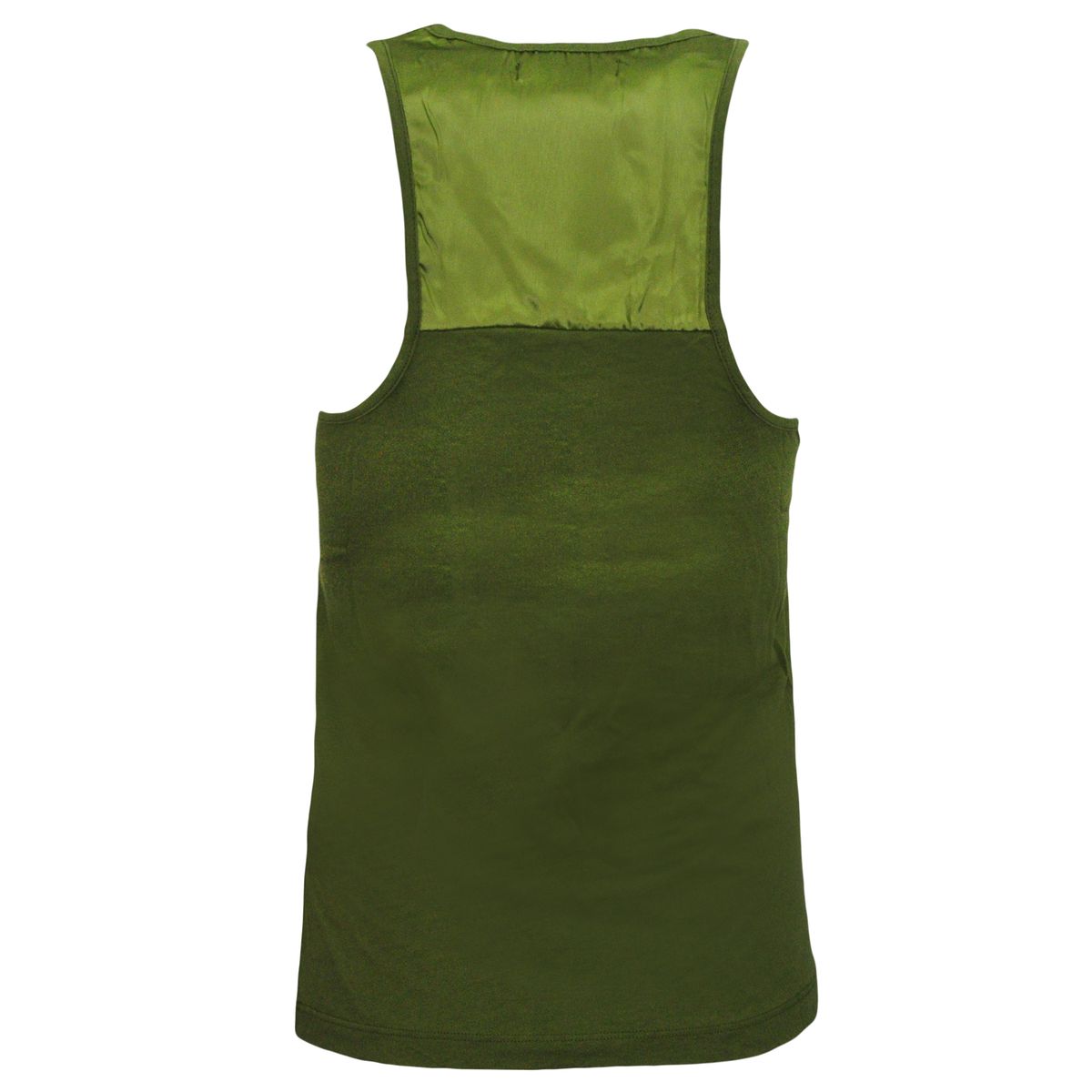 Tanktop mit Rundhalsausschnitt und Seideneinsatz