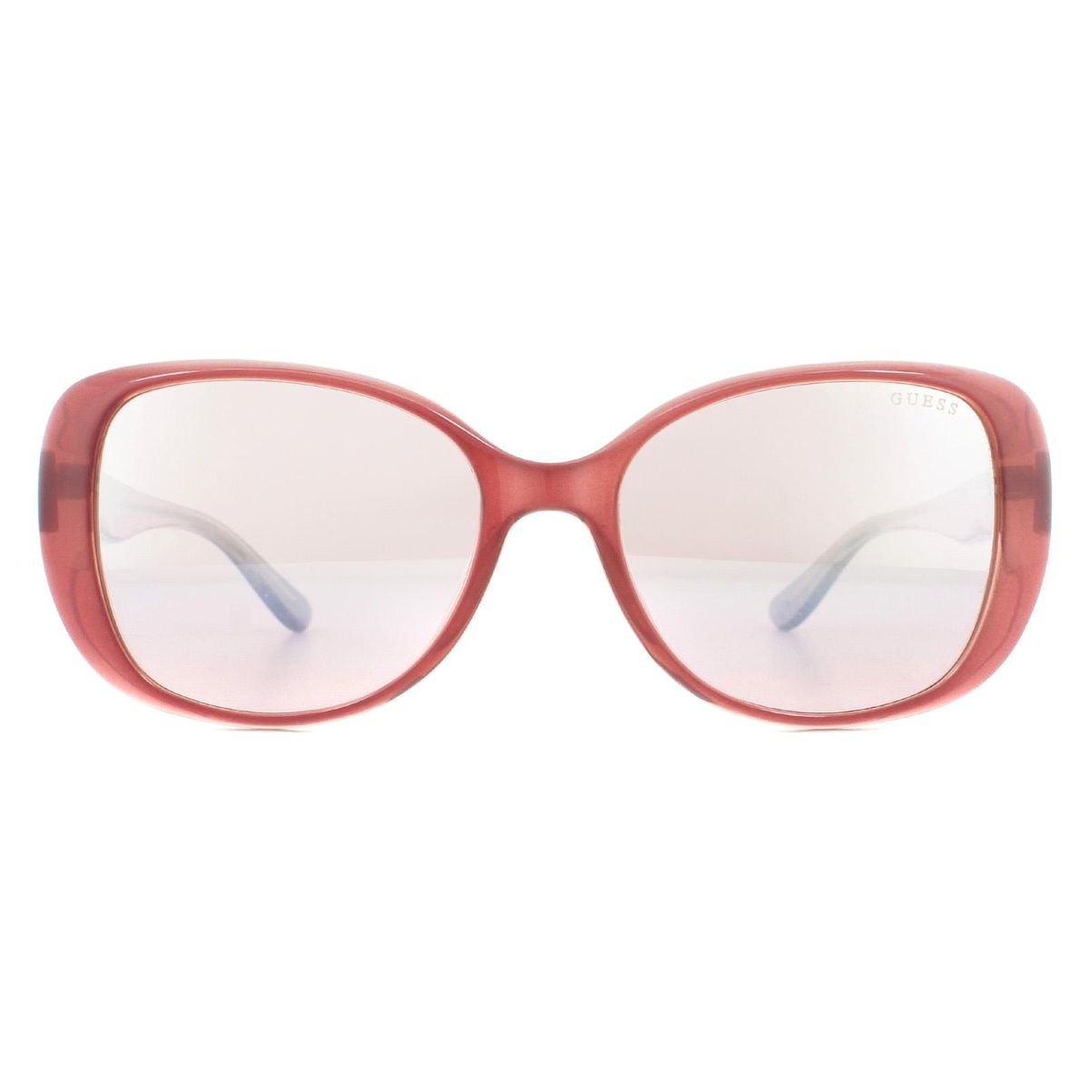 Übergroße quadratische Sonnenbrille mit Glitzer