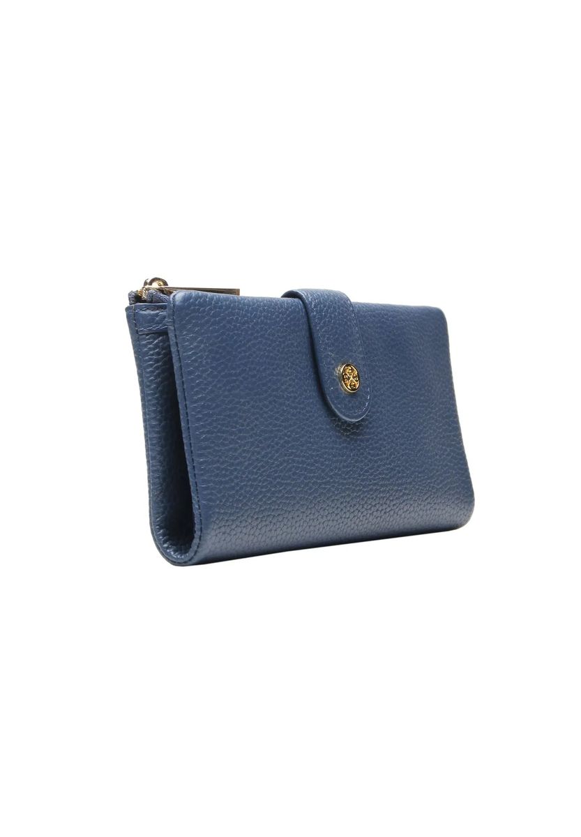 Elegantes Portemonnaie aus genarbtem Leder