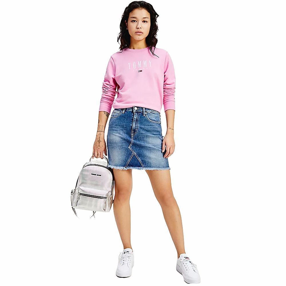 Jeans-Minirock mit ausgefranstem Saum