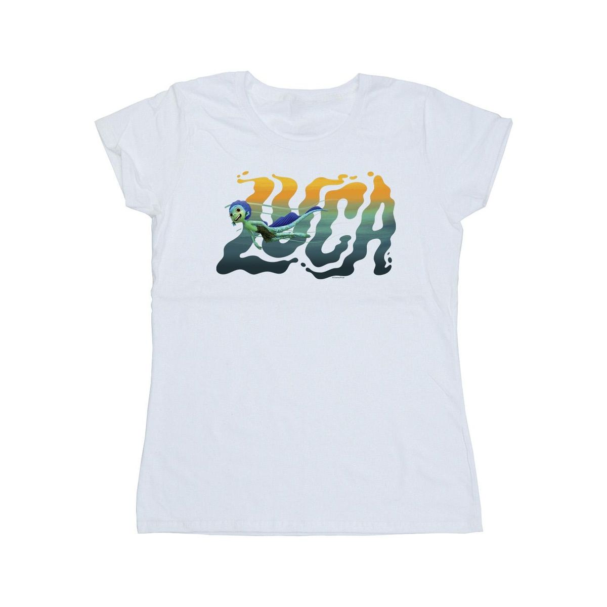 "Luca Swim" Grafik-T-Shirt aus Baumwolle