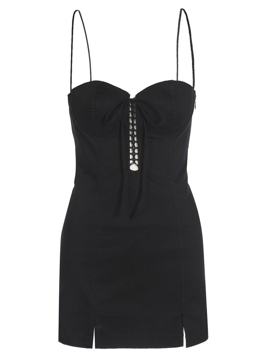 Mini-Kleid im Corsagen-Stil mit Trägern