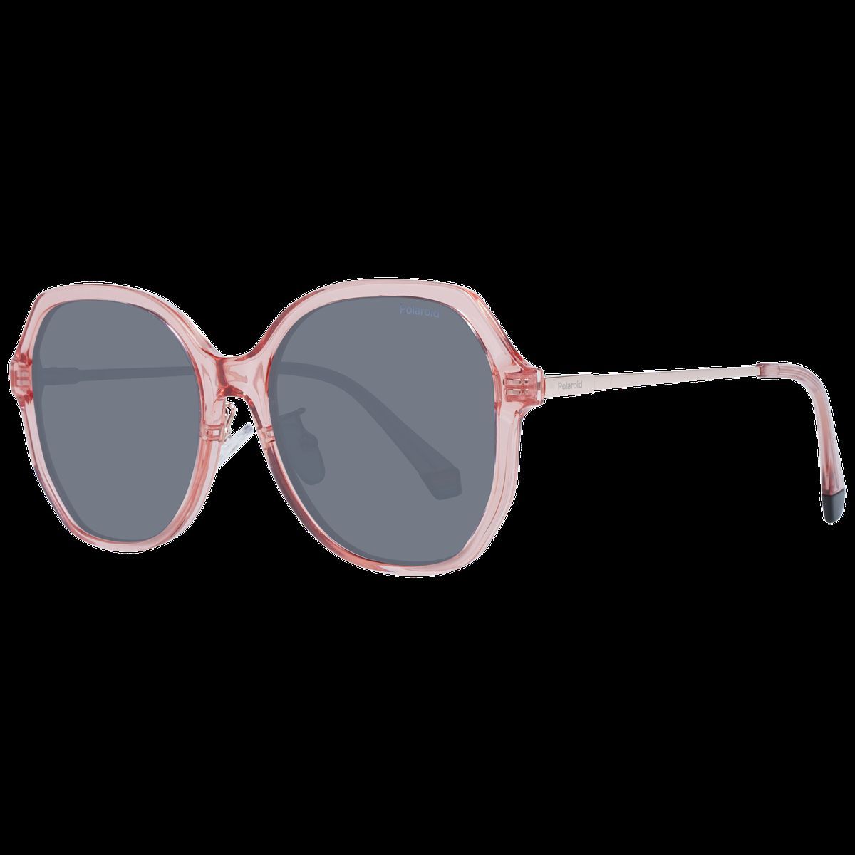 Übergroße Runde Transparente Sonnenbrille
