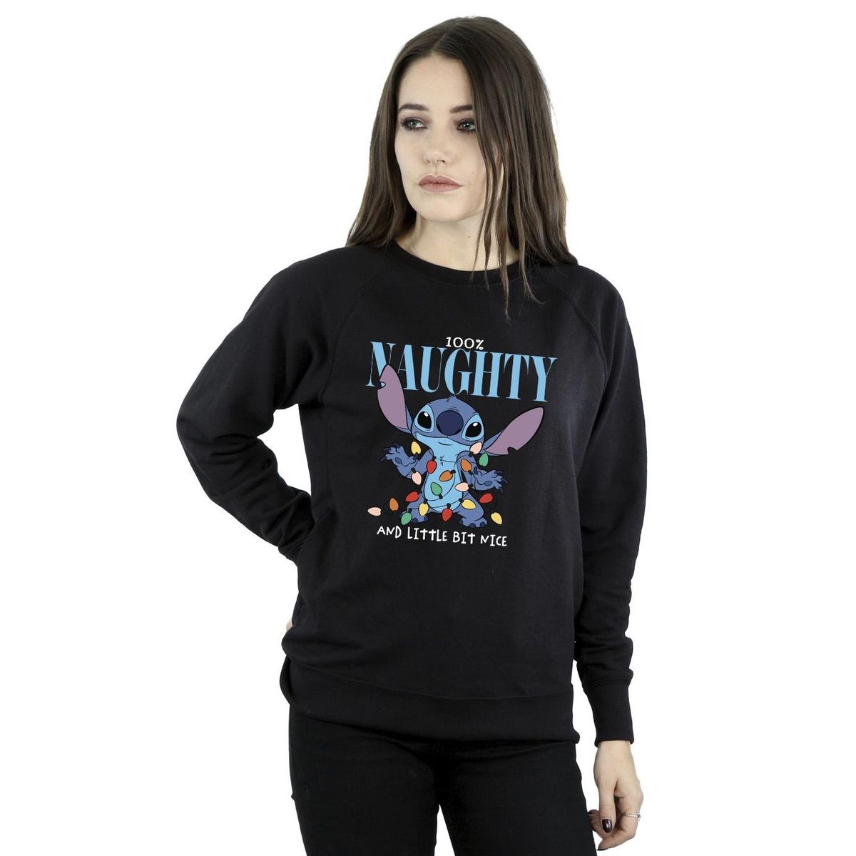 Festives Sweatshirt mit Grafik-Print