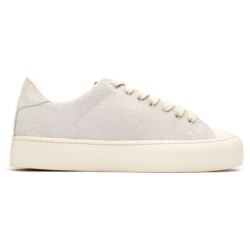 Wildleder-Plateausneaker im Tennis-Stil
