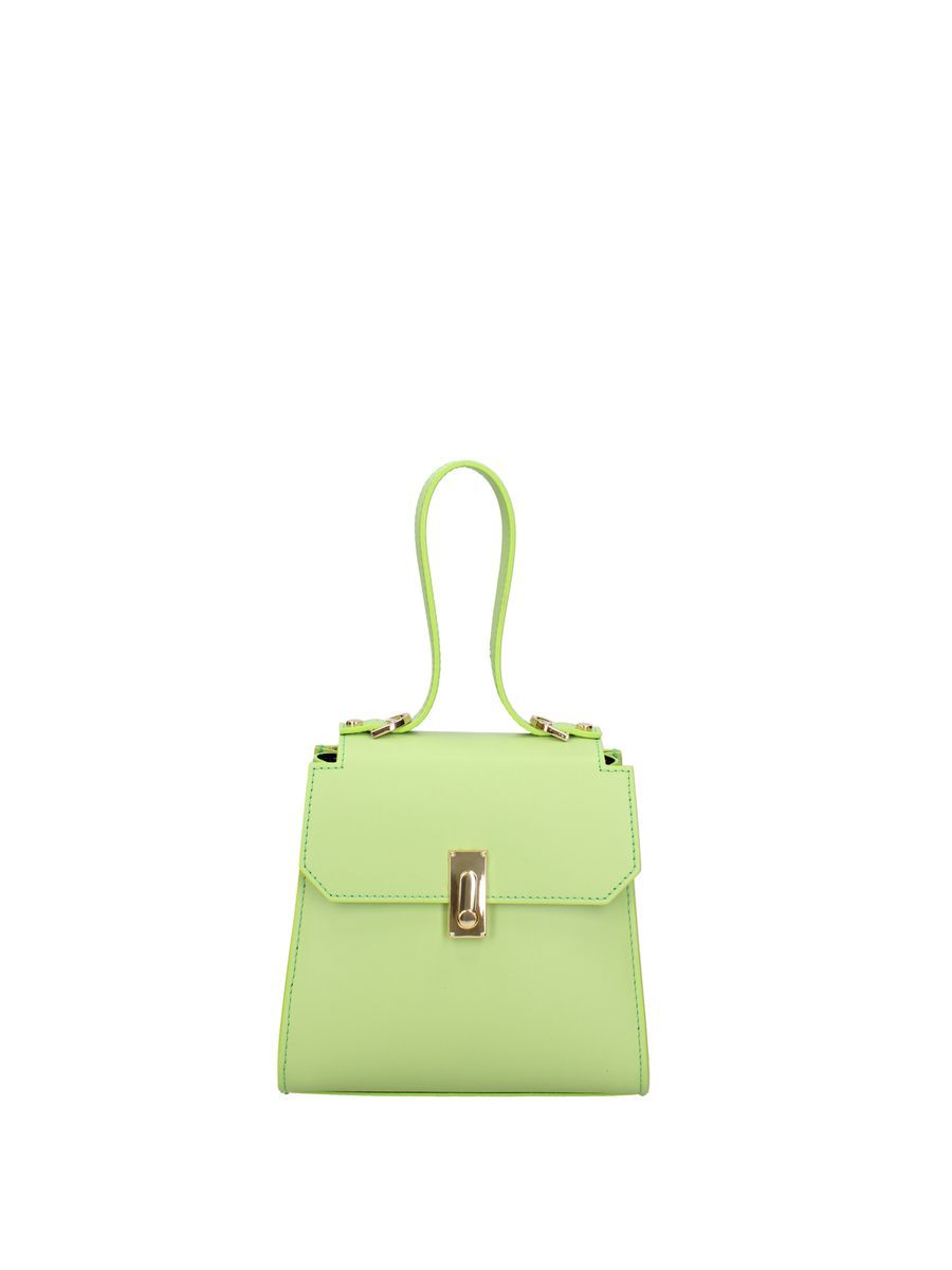 Strukturierte Leder-Henkeltasche