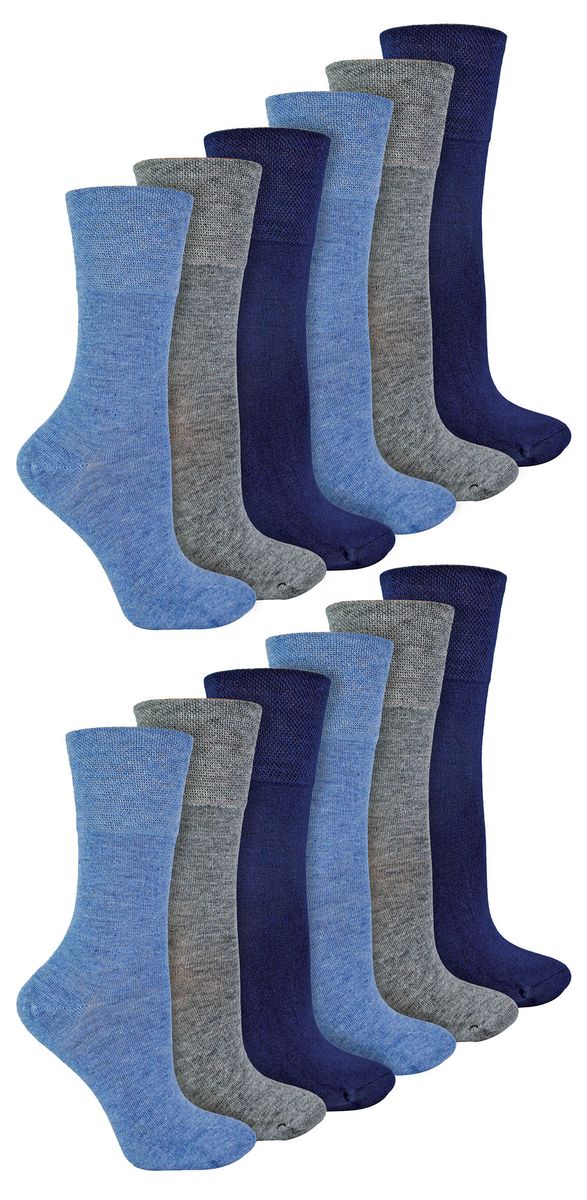 Extrabreite Diabetiker-Socken aus Bambus