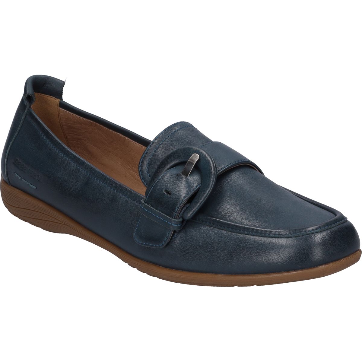 Leder-Loafer mit Zierschnalle