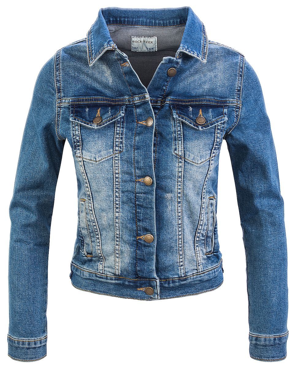 Klassische Jeansjacke mit Geradem Schnitt