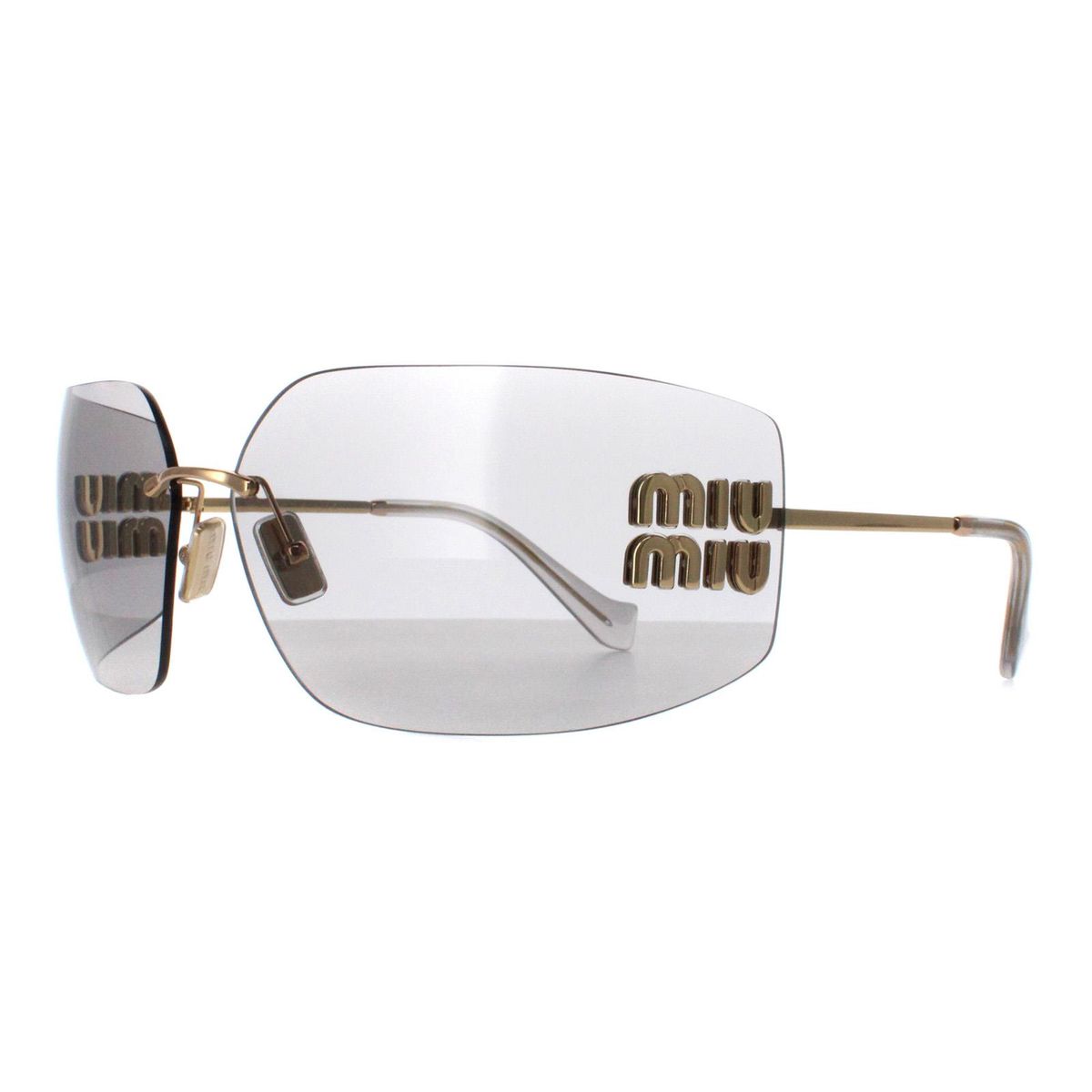 Oversized Randlose Geometrische Sonnenbrille