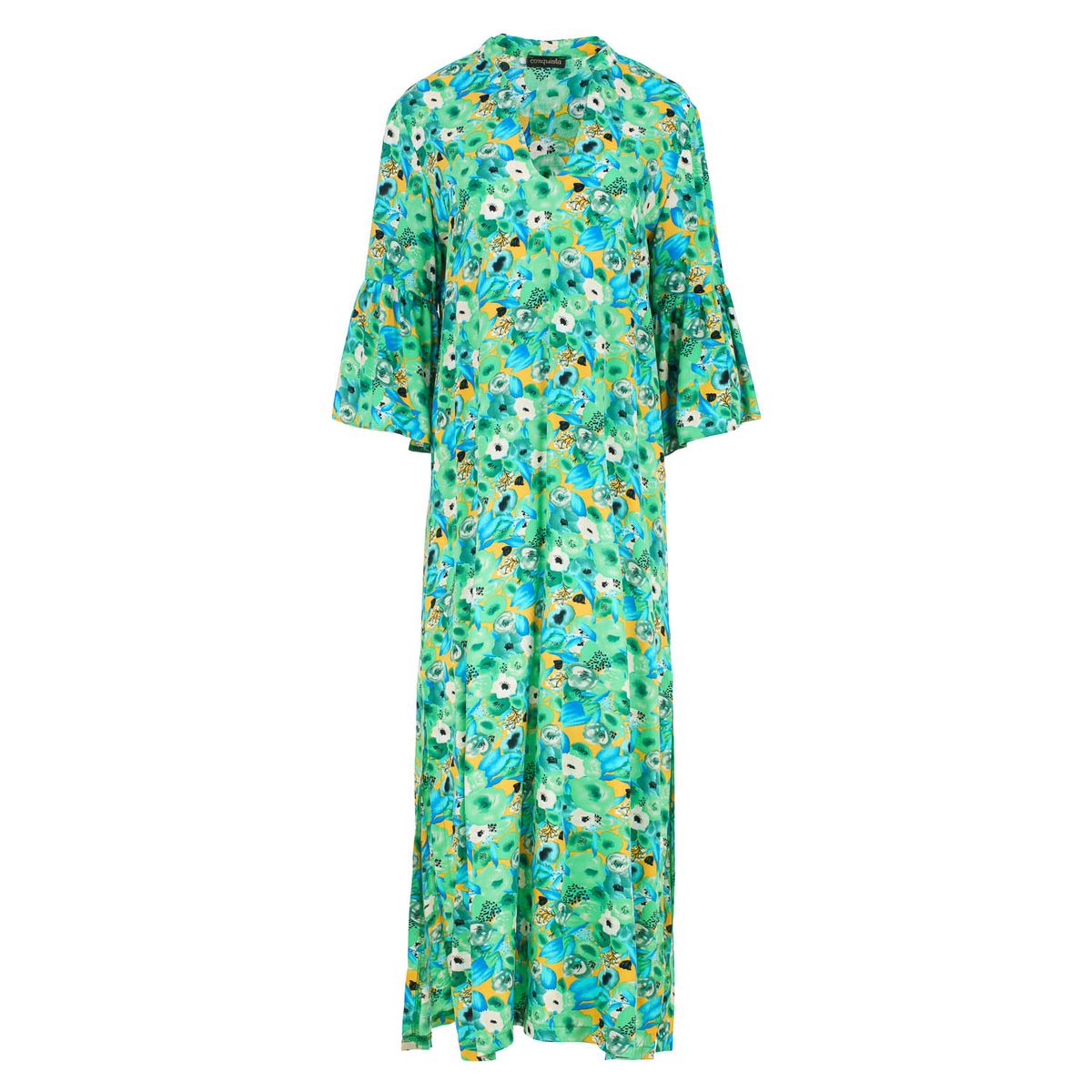 Florales Maxikleid im Kaftan-Stil