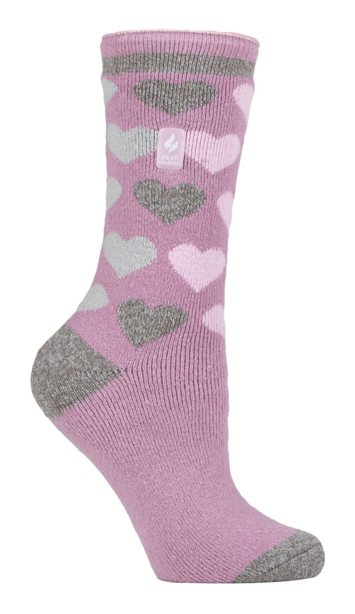 Thermosocken mit Herzmuster
