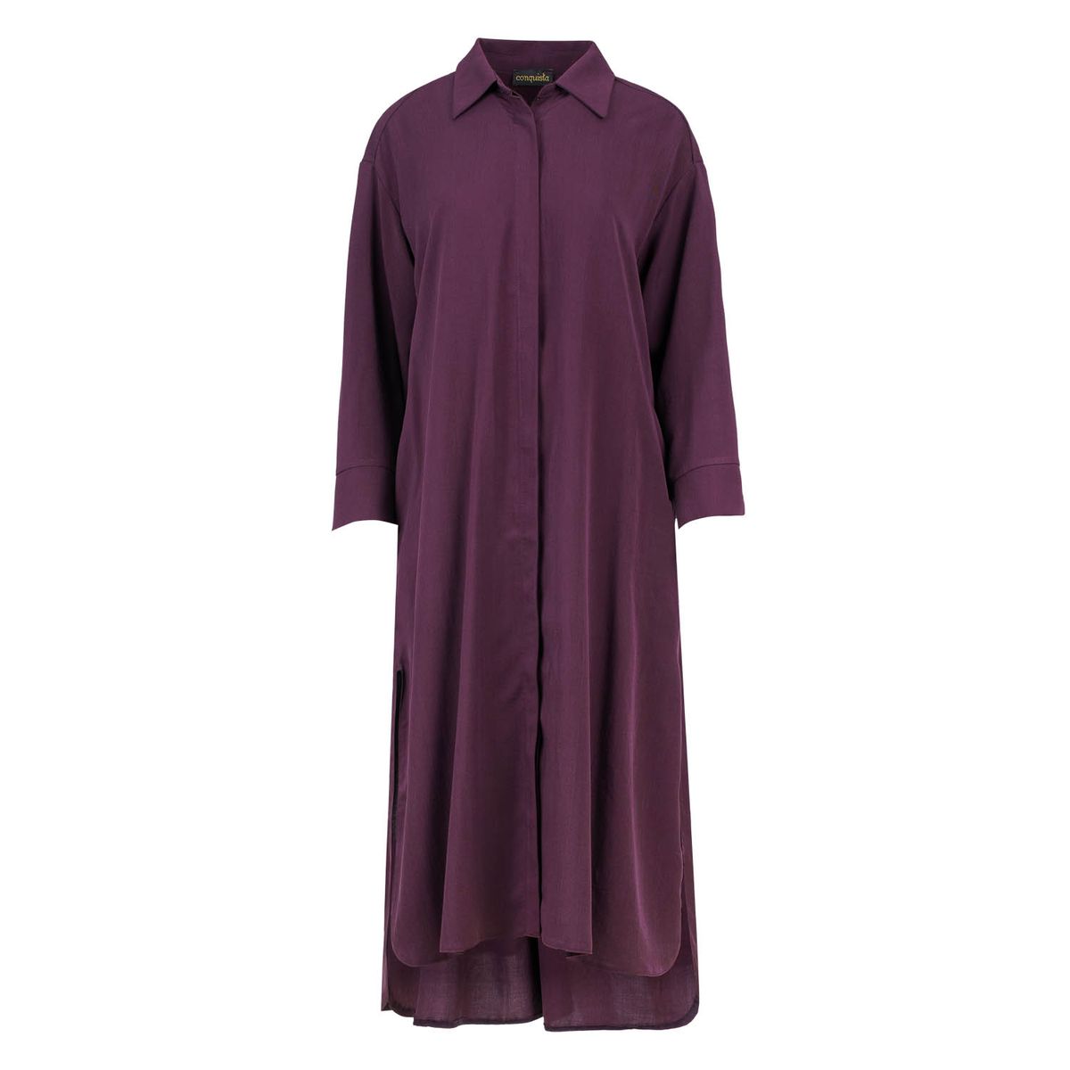 Fließendes Midi-Hemdblusenkleid aus Tencel
