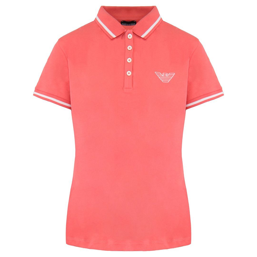 Klassisches Piqué-Poloshirt mit Kontraststreifen