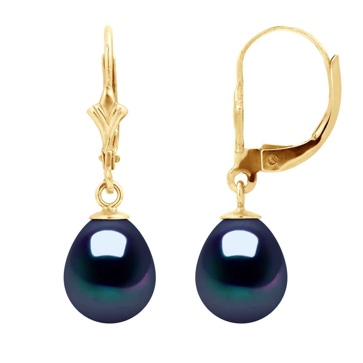 Elegante Tropfenohrringe mit Perlen