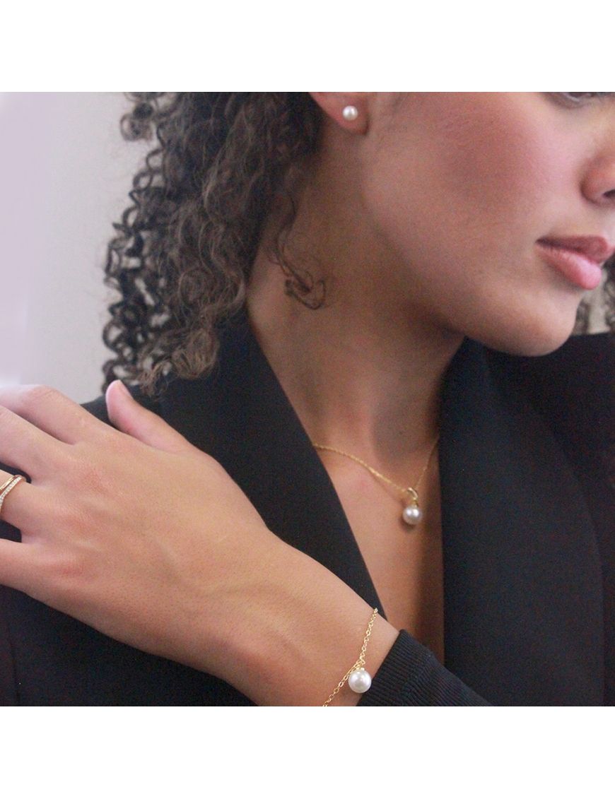 Elegantes Perlmutt Schmuck Set