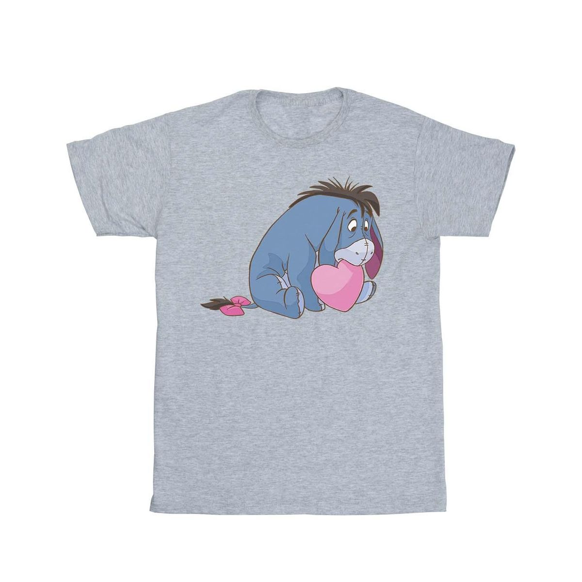 I-Aah Herz-Grafik Baumwoll T-Shirt