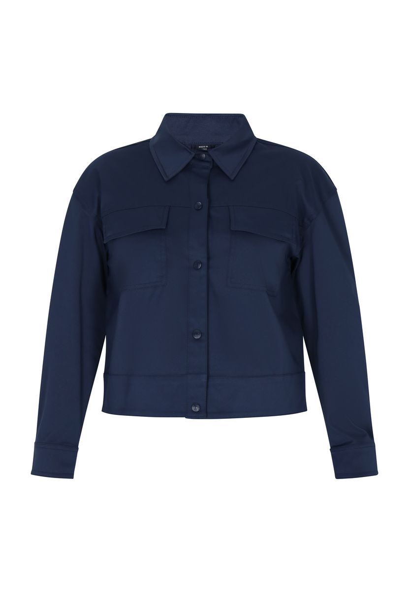 Strukturierter Blouson mit Pattentaschen