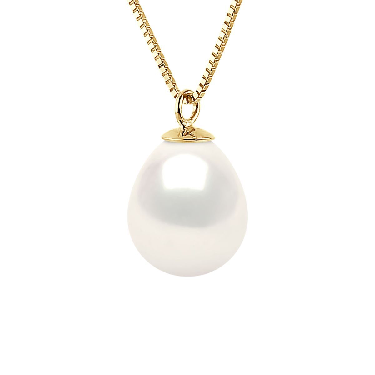 Elegante Halskette mit birnenförmigem Perlenanhänger