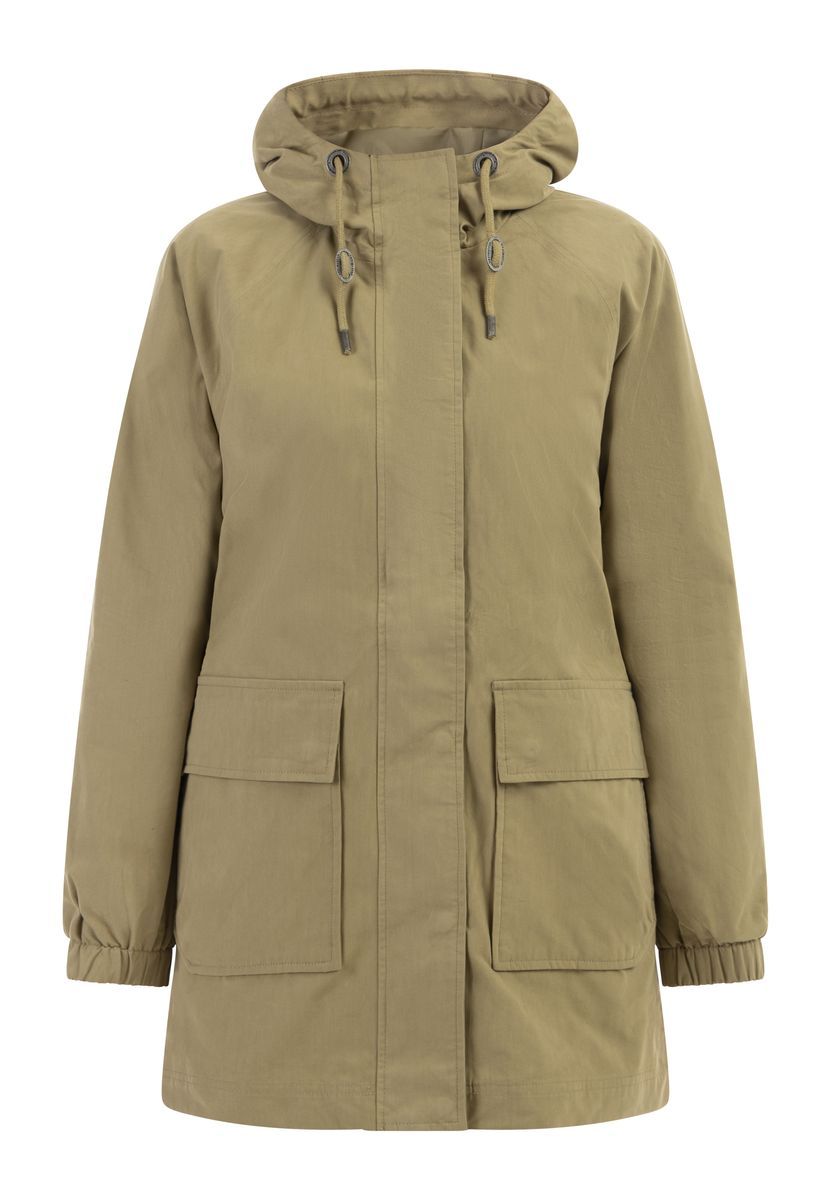 Funktionale Baumwoll-Parka mit Kapuze