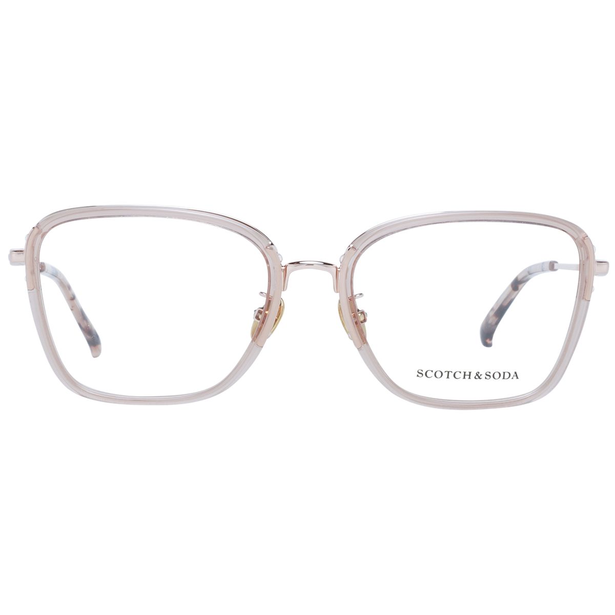 Elegante Transparente Quadratische Brillenfassung