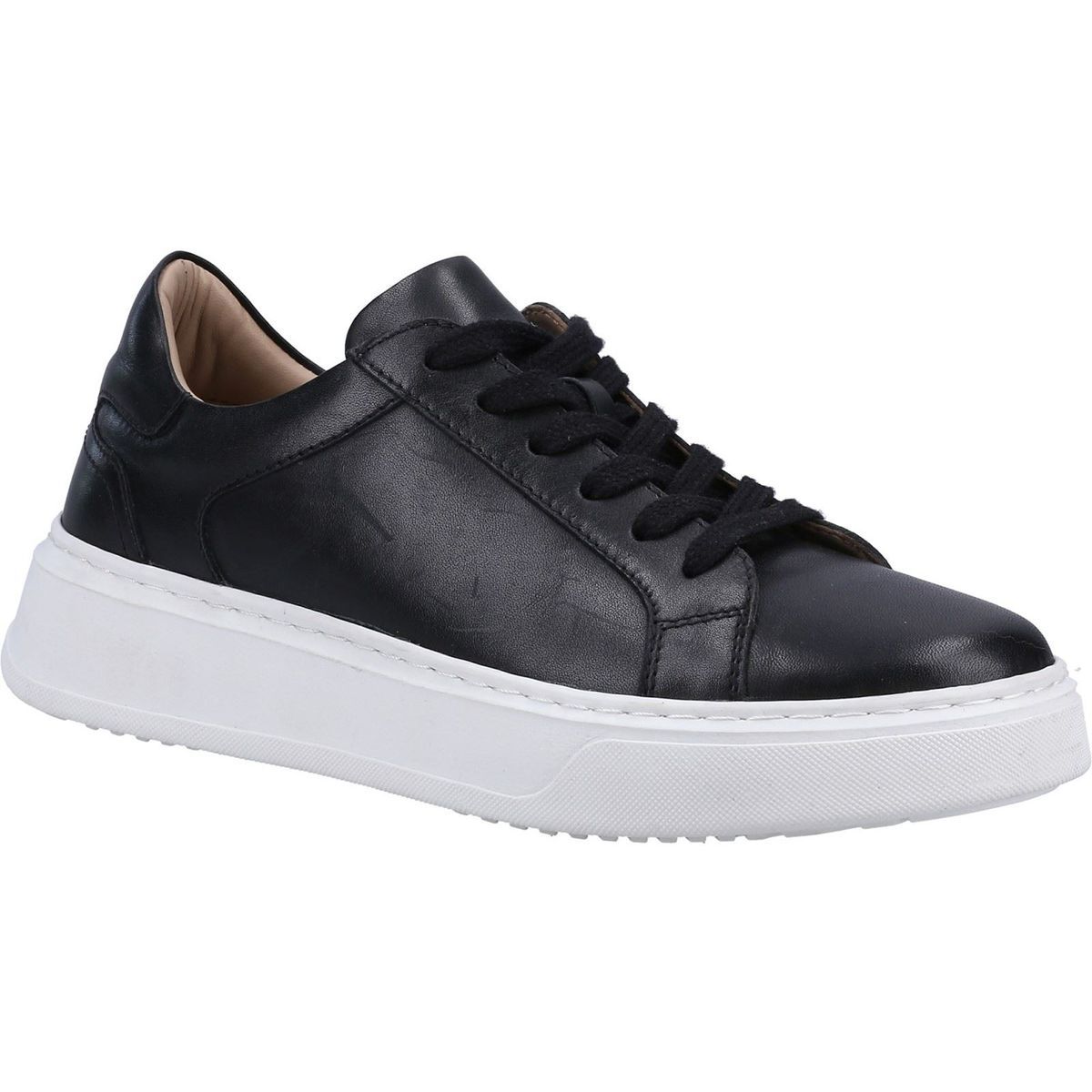 Minimalistische Leder-Plateausneaker