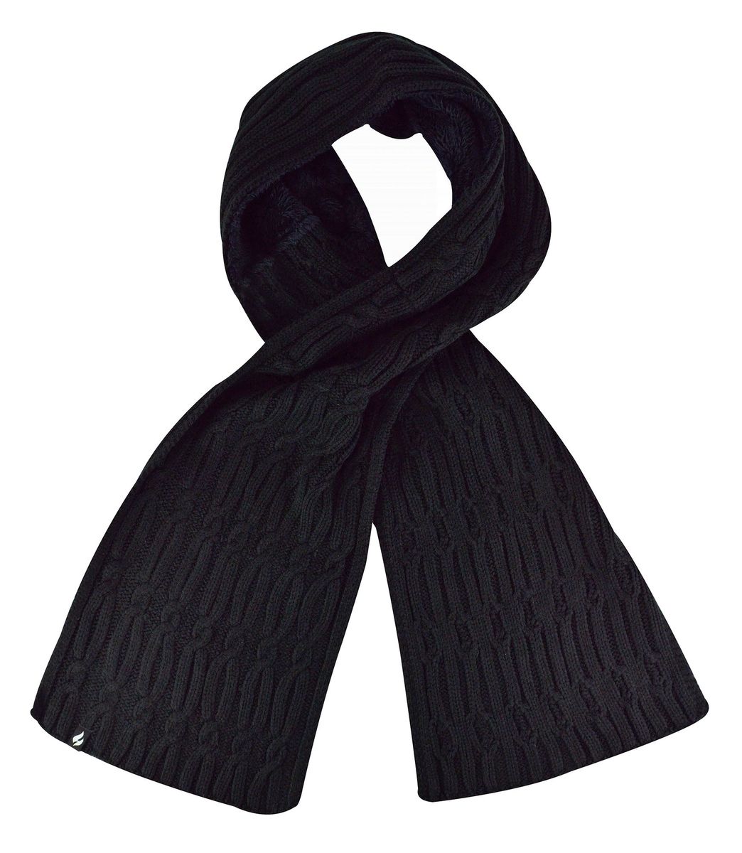 Zopfstrick-Thermoschal mit Fleece-Futter