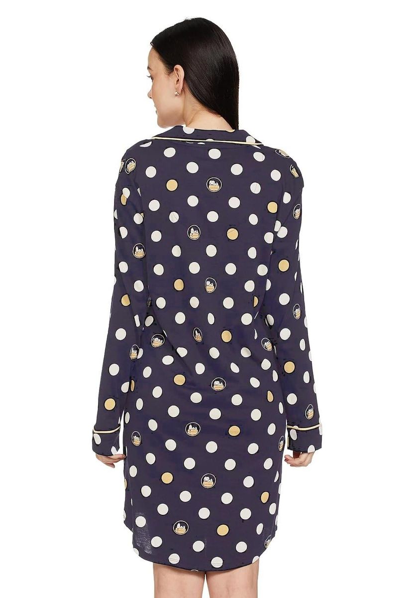 Snoopy Polka-Dot-Nachthemd aus Baumwolle