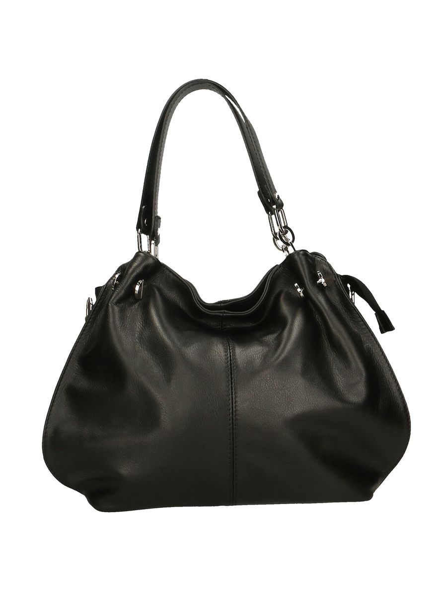 Lässige Hobo-Schultertasche aus Leder