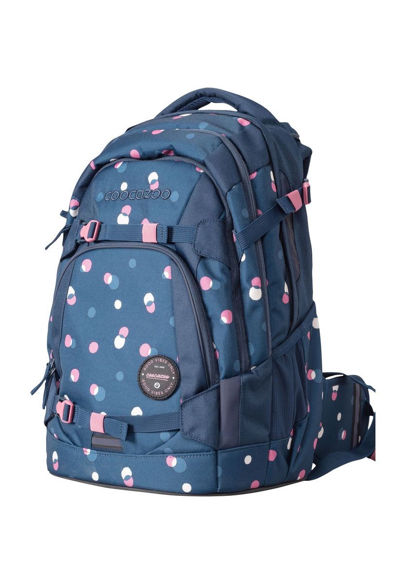 Verstellbarer ergonomischer Rucksack mit Punkten