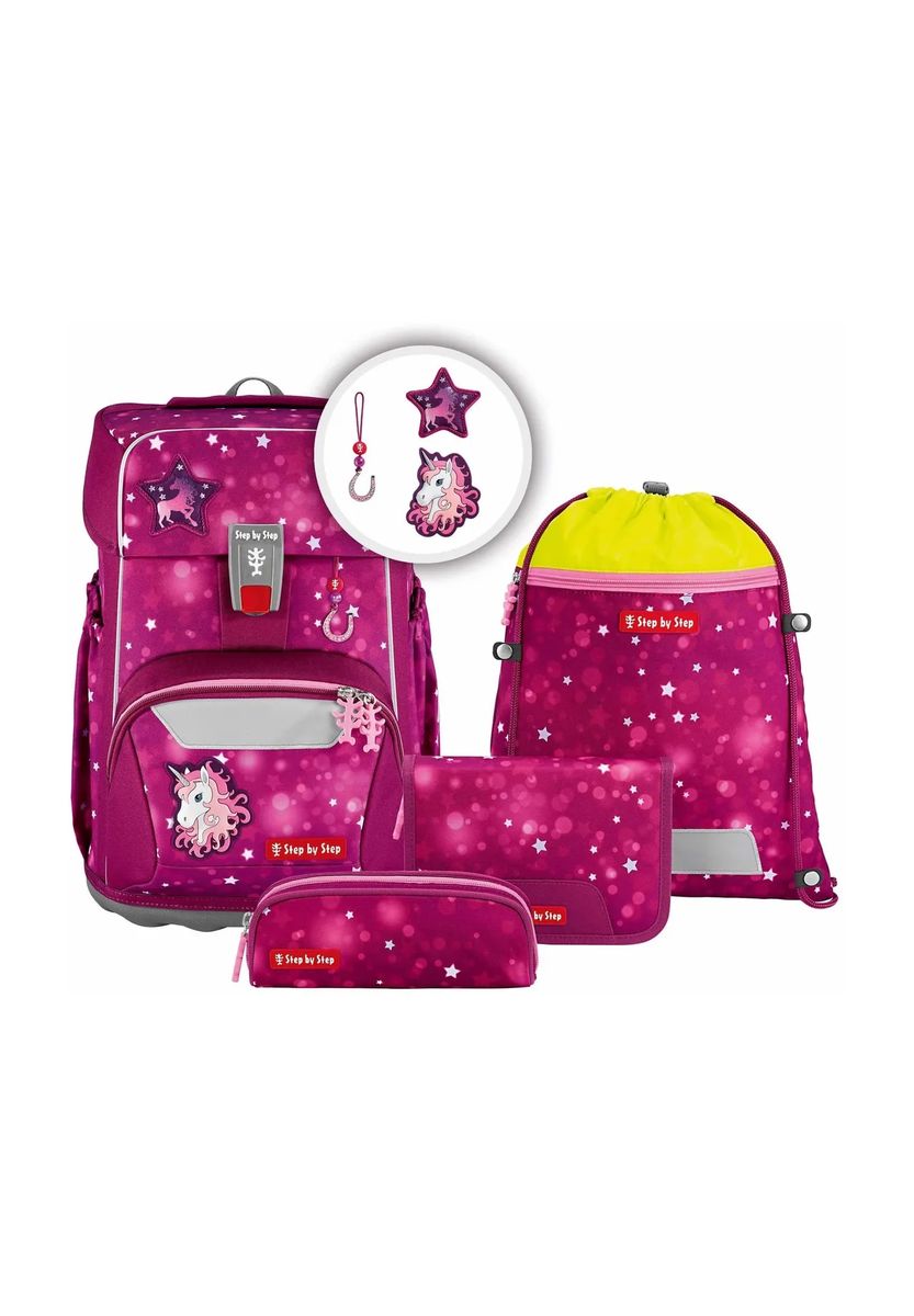 Ergonomisches Einhorn-Schulranzen-Set