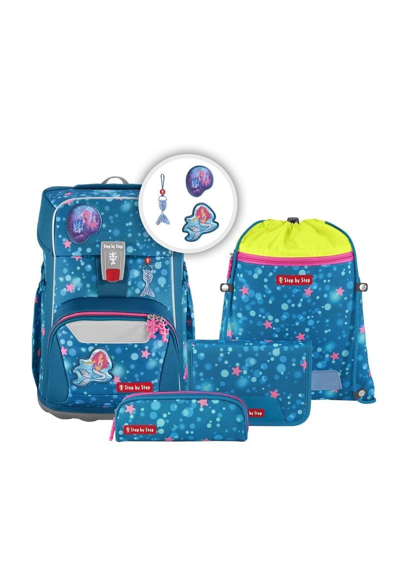 Schulranzen-Set mit Meerjungfrauen-Motiv