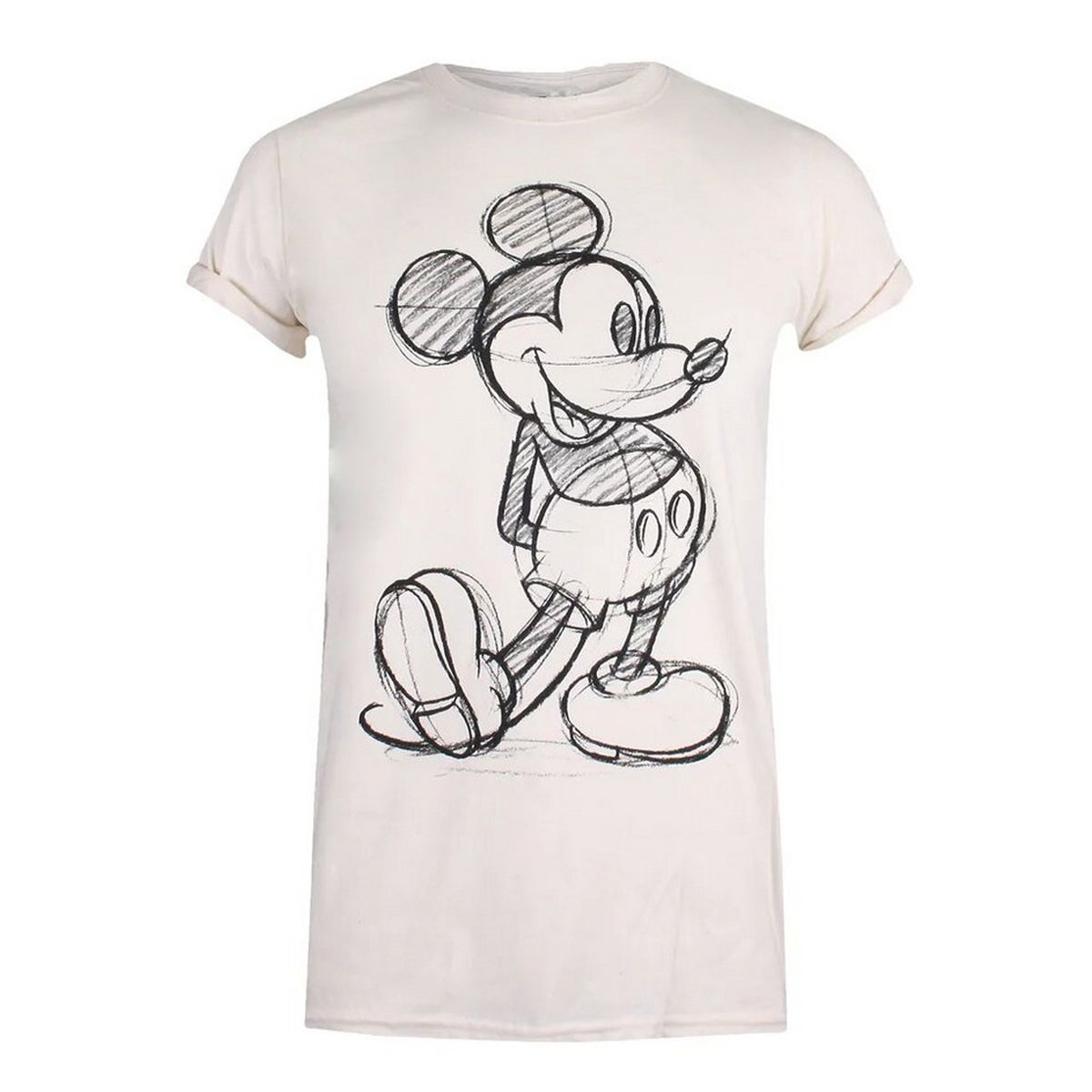 Mickey Mouse Grafik-T-Shirt mit Skizze