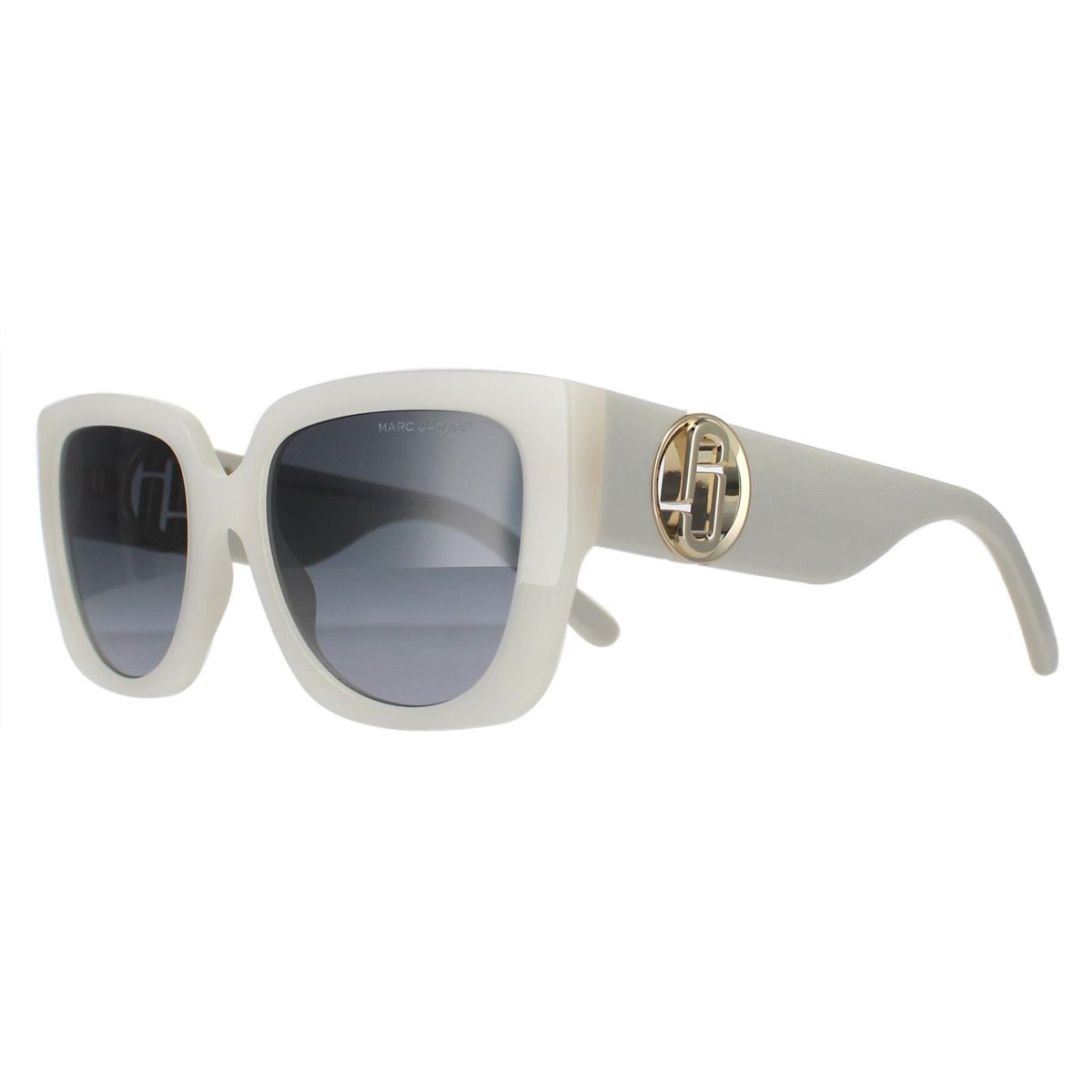 Übergroße quadratische Sonnenbrille mit Beschlägen