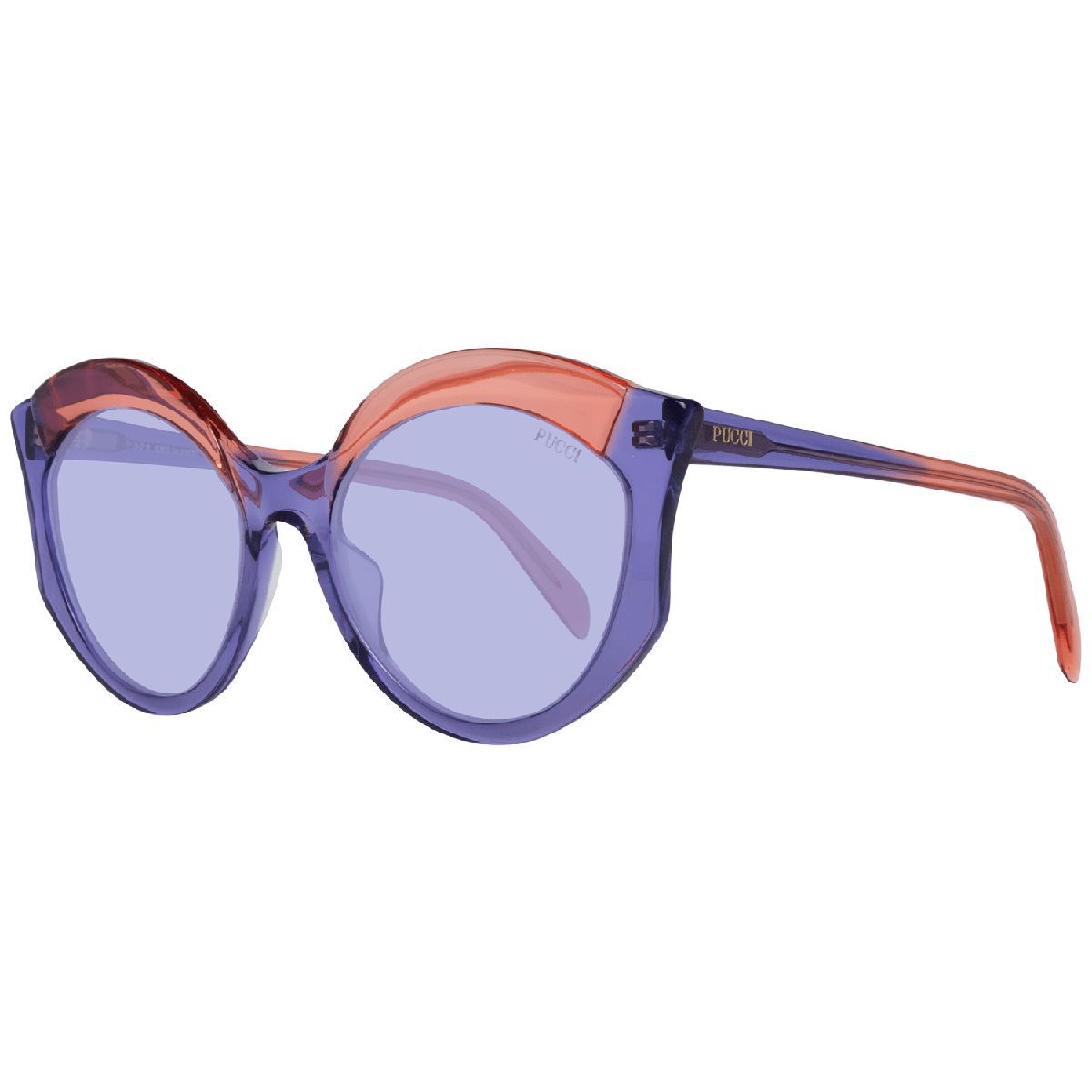 Geometrische Transparente Cat-Eye-Sonnenbrille