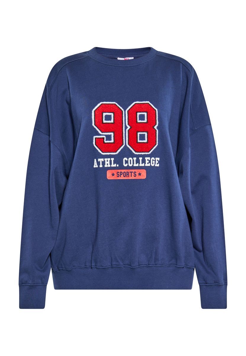 Oversize-Sweatshirt im College-Stil mit Grafik