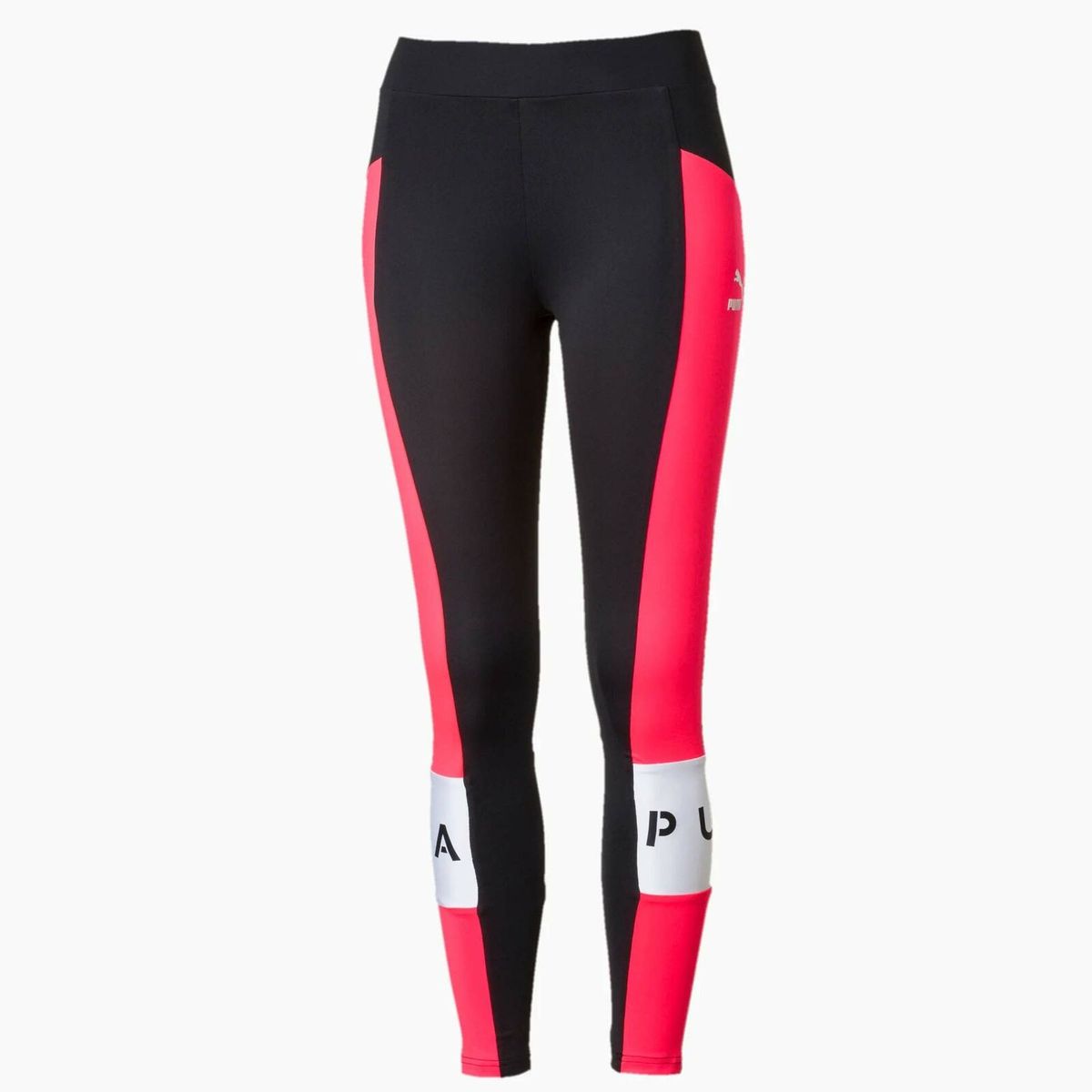 Hochtaillierte Sport-Leggings mit Farbblöcken